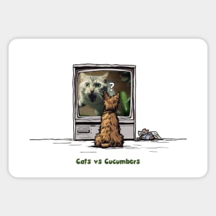 Dog Watching Funny Cat Videos Sticker